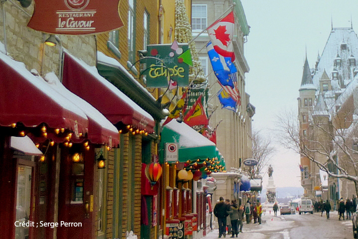 Journalistes britanniques à Québec